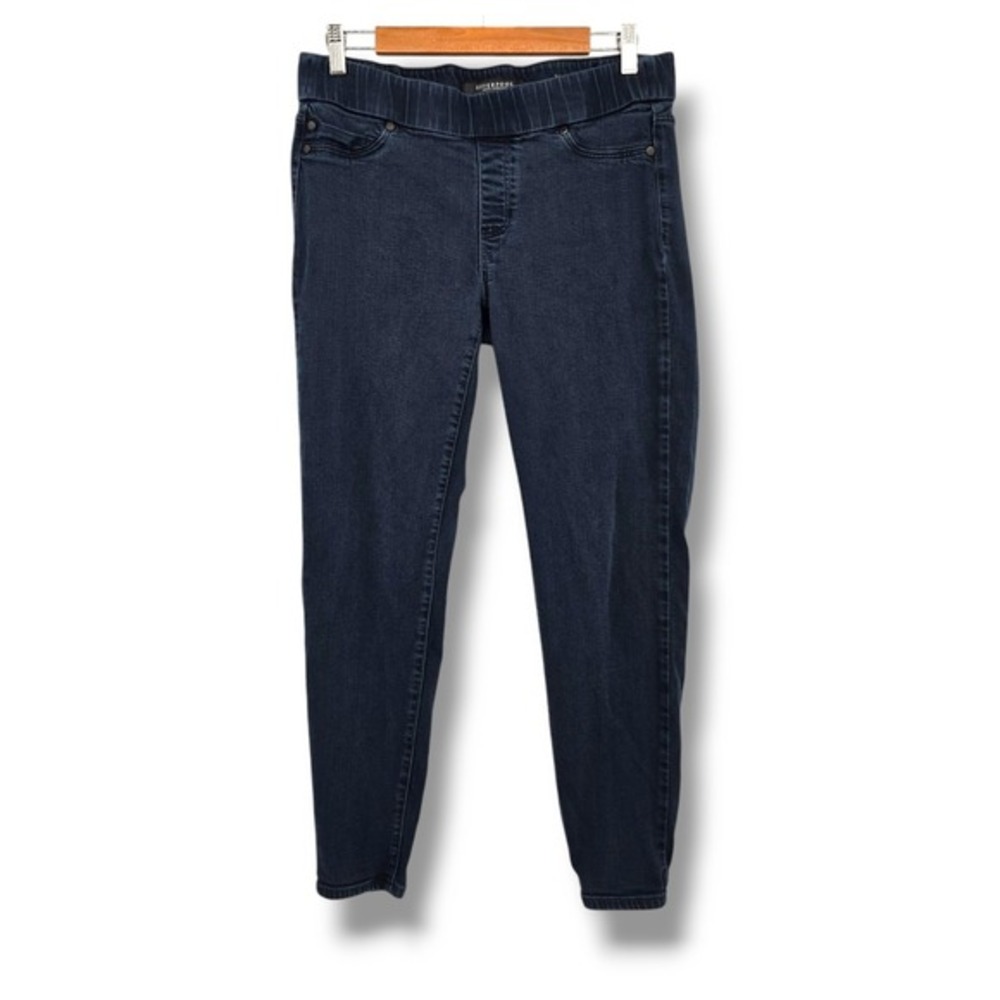Liverpool‎ Jeans Company Womens Dark Wash Denim Legging Pull On Jeggings Size 10